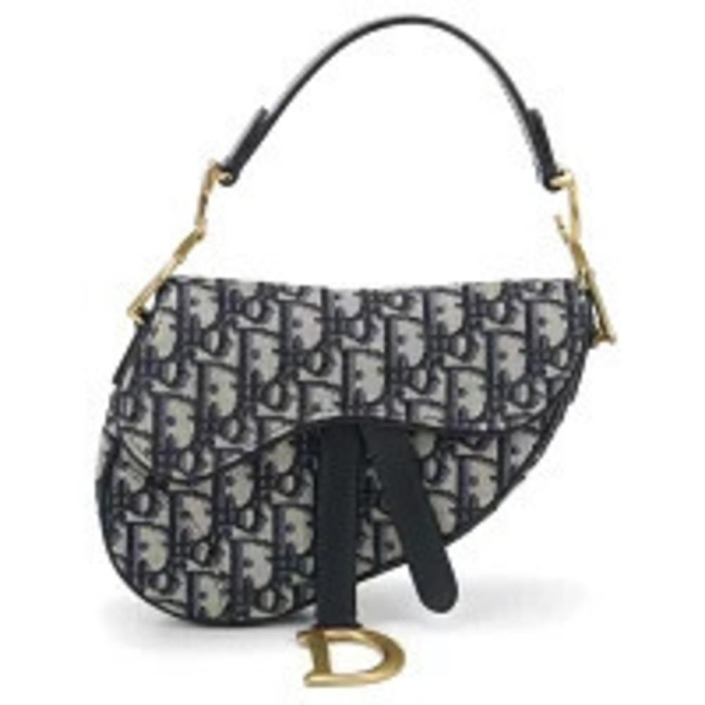 Christian Dior Handbag Saddle Navy Blue